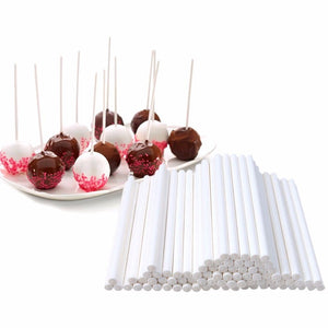 10 pcs 8/10/15 cm Lollipop Cake Paper Stick Cake Pops White Solid Paper Stick Baking DIY Sugar Craft Fondant Mold Candy Mold