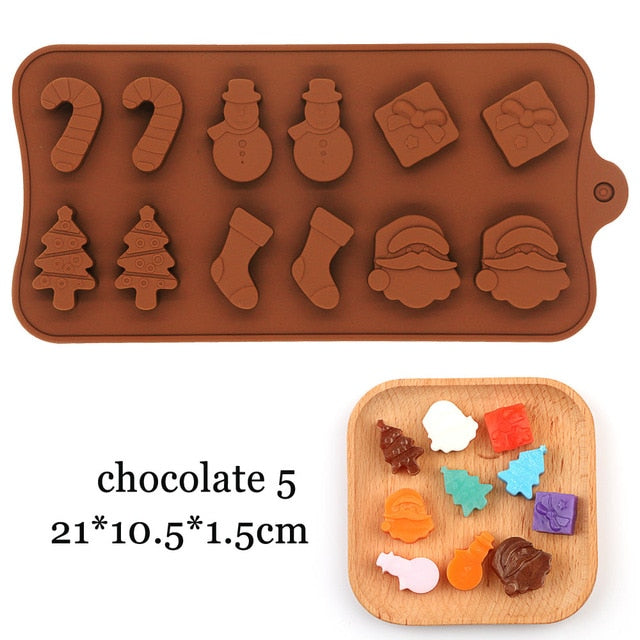 New Silicone Chocolate Mold 29 Shapes Chocolate baking Tools Non-stick Silicone cake mold Jelly and Candy Mold 3D mold DIY best