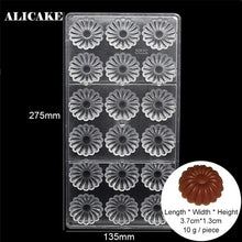 Load image into Gallery viewer, Chocolate Candy Bars 3D Molds Polycarbonate Plastic Form Bakery Cake Decoration Baking Pastry Tools for Moldes Para Chocolate