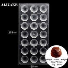 Load image into Gallery viewer, Chocolate Candy Bars 3D Molds Polycarbonate Plastic Form Bakery Cake Decoration Baking Pastry Tools for Moldes Para Chocolate