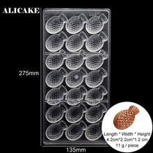 Load image into Gallery viewer, Chocolate Candy Bars 3D Molds Polycarbonate Plastic Form Bakery Cake Decoration Baking Pastry Tools for Moldes Para Chocolate