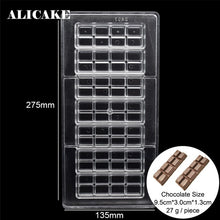 Load image into Gallery viewer, Chocolate Candy Bars 3D Molds Polycarbonate Plastic Form Bakery Cake Decoration Baking Pastry Tools for Moldes Para Chocolate