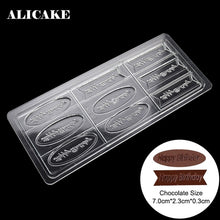 Load image into Gallery viewer, Chocolate Candy Bars 3D Molds Polycarbonate Plastic Form Bakery Cake Decoration Baking Pastry Tools for Moldes Para Chocolate