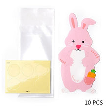 Load image into Gallery viewer, 10pcs/lot Cute Animal Bear Rabbit Koala Candy Bags Greeting Cards Cookie Bags Gift Bags Baby Shower Birthday Party Decoration