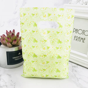 More Pattern Jewelry Plastic Bag With Handles 15x20cm Wedding Gift Thick Boutique Gift Shopping Packaging Plastic Handle Bag