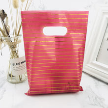 Load image into Gallery viewer, More Pattern Jewelry Plastic Bag With Handles 15x20cm Wedding Gift Thick Boutique Gift Shopping Packaging Plastic Handle Bag