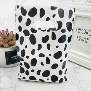 More Pattern Jewelry Plastic Bag With Handles 15x20cm Wedding Gift Thick Boutique Gift Shopping Packaging Plastic Handle Bag