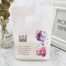 Load image into Gallery viewer, More Pattern Jewelry Plastic Bag With Handles 15x20cm Wedding Gift Thick Boutique Gift Shopping Packaging Plastic Handle Bag